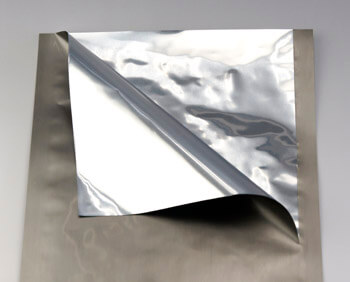 導電性アルミ袋は、電子部品や実装基板を入れる遮光の防湿で、脱酸素剤も使える静電気対策用のシールドバッグです。