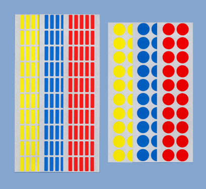 クリーンルーム用マーキングシール・シールで色分け識別管理（シリコンフリー不使用）