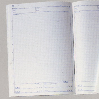 クリーンルーム用ノート・無塵ノート方眼紙タイプ