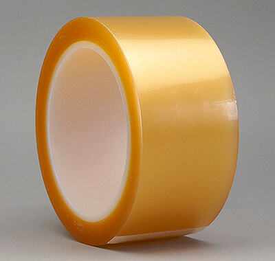 クリーンルーム用透明 クリーンルーム用梱包テープ(OPPテープ)です。プラスチック芯(プラコア)なので紙粉が出ない、個包装のゴム系粘着剤の粘着テープです。