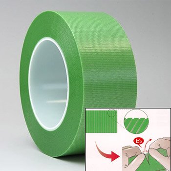クリーンルーム用の養生テープ（パイオランテープ）です。プラスチック芯（樹脂コア）を使った糊残りが無いテープなので、クリーンルームの工事に使えます。