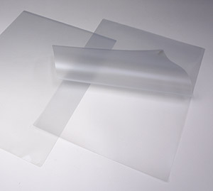 ESD静電気対策マーク付き透明ラミネートフィルムはクリーンルーム用品のパウチです。